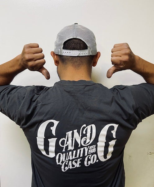 Gray T-Shirt G&G Quality Case Logo